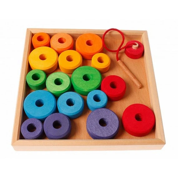 Anneaux à Enfiler (cadre En Bois) 1 Anneaux à Enfiler (cadre En Bois)