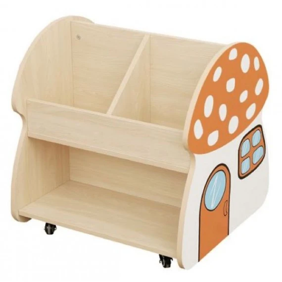 Bibliothèque à Roulettes Champignon 1 Bibliothèque à Roulettes Champignon