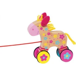 Cheval En Bois à Tirer