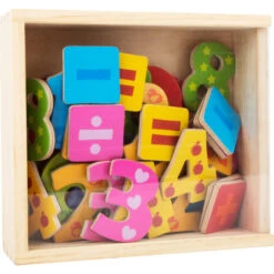 Chiffres Magnétiques En Bois