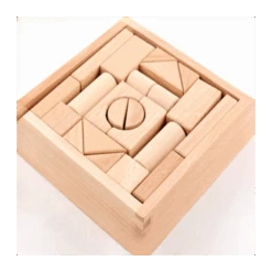 Coffret Jeu De Construction Bois (35 Pcs)