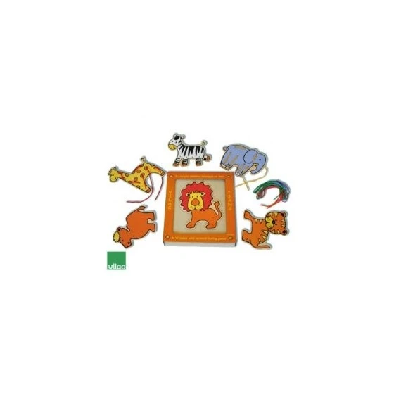 Coffret De 6 Laçages Animaux En Bois 2 Coffret De 6 Laçages Animaux En Bois – Image 2