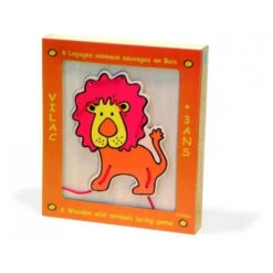 Coffret De 6 Laçages Animaux En Bois