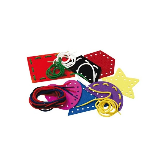 Coffret De 7 Formes Géométriques à Lacer 2 Coffret De 7 Formes Géométriques à Lacer – Image 2