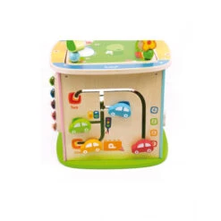 Cube Multi-activités En Bois Nature Pastel -Jouer Apprendre Promos Magasin cube multi activites en bois nature pastel 3