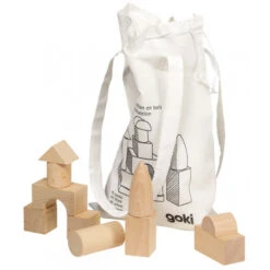 Cubes En Bois Naturel : Sac De 45 Pcs