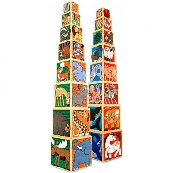 Cubes Gigogne En Bois Animaux 1 Cubes Gigogne En Bois Animaux