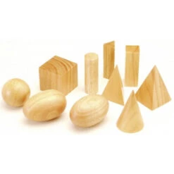 Formes Géométriques En Bois Naturel (Montessori)