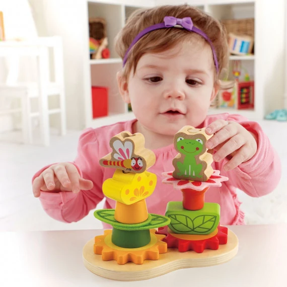 Fleurs En Bois à Empiler 3 Fleurs En Bois à Empiler – Image 3