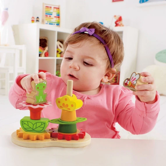 Fleurs En Bois à Empiler 4 Fleurs En Bois à Empiler – Image 4