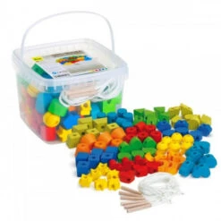 Grand Baril De 90 Perles En Bois