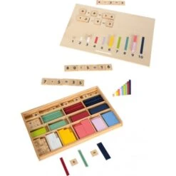Grand Coffret Réglettes Cuisenaires Et Nombres En Bois