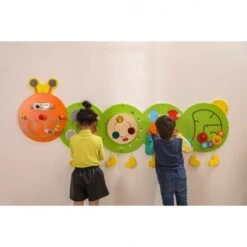 Grand Jeu Mural Chenille Verte (5 Activités) -Jouer Apprendre Promos Magasin grand jeu mural chenille verte 5 activites 4