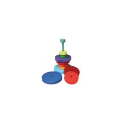 Tour Conique En Bois écologique (10 Pièces) -Jouer Apprendre Promos Magasin grande tour conique en bois ecologique 2