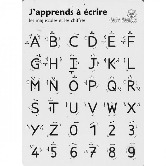 Graphoguide Lettres Majuscules Et Chiffres 1 Graphoguide Lettres Majuscules Et Chiffres
