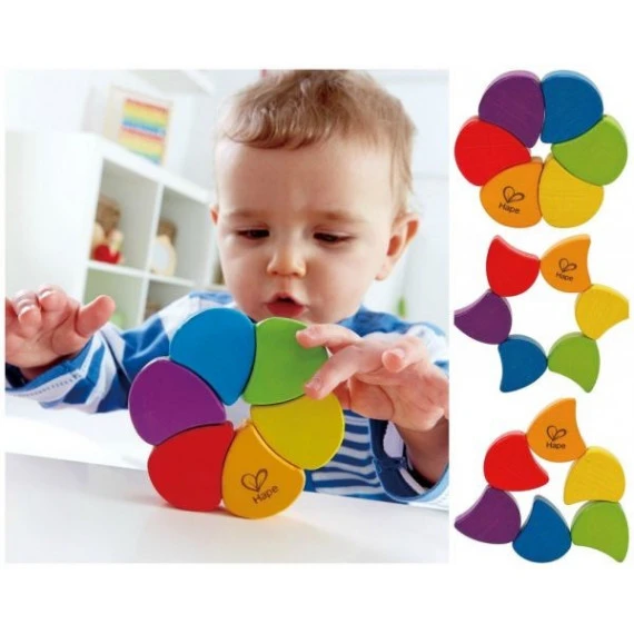 Hochet Arc En Ciel En Bois écologique 2 Hochet Arc En Ciel En Bois écologique – Image 2