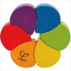 Hochet Arc En Ciel En Bois écologique