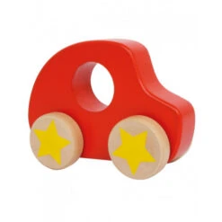 Hochet Bolide Rouge En Bois