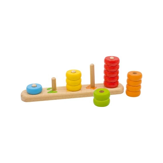 Jeu à Enfiler Et à Compter (15 Anneaux) 1 Jeu à Enfiler Et à Compter (15 Anneaux)