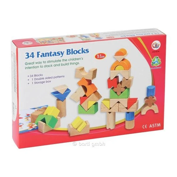 Jeu De Construction (34 Pcs Avec Modèles) 1 Jeu De Construction (34 Pcs Avec Modèles)