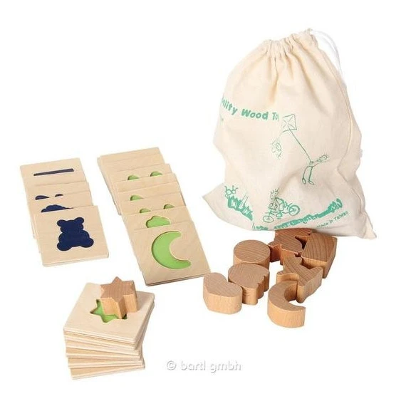 Jeu De Reconnaissance Tactile (20 Formes Bois) 2 Jeu De Reconnaissance Tactile (20 Formes Bois) – Image 2