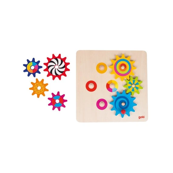 Jeu Des Engrenages (7 Pièces) En Bois 2 Jeu Des Engrenages (7 Pièces) En Bois – Image 2