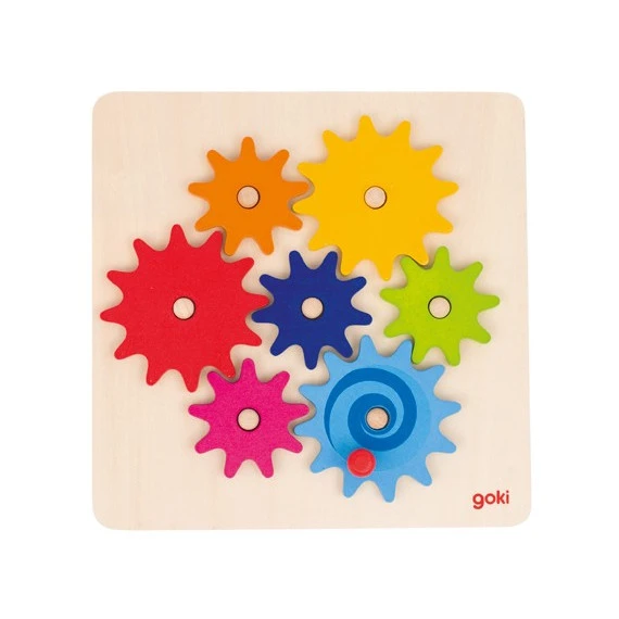 Jeu Des Engrenages (7 Pièces) En Bois 1 Jeu Des Engrenages (7 Pièces) En Bois