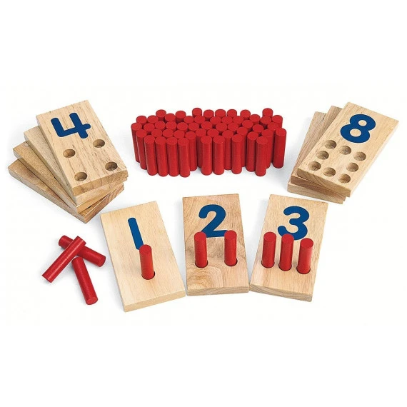 Jeu Mathématique Montessori (Nombres Et Pions) 2 Jeu Mathématique Montessori (Nombres Et Pions) – Image 2