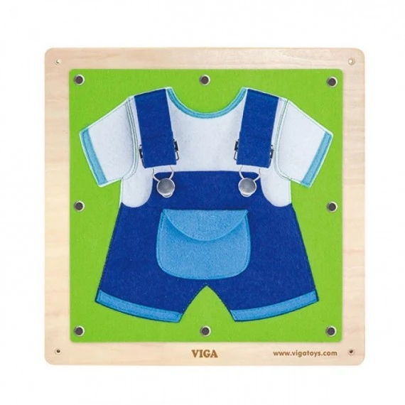 Jeu Mural En Bois Habillage-Montessori 2 Jeu Mural En Bois Habillage-Montessori – Image 2