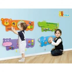 Jeu Mural Multi-activités Hippo -Jouer Apprendre Promos Magasin jeu mural multiactivites hippo 3