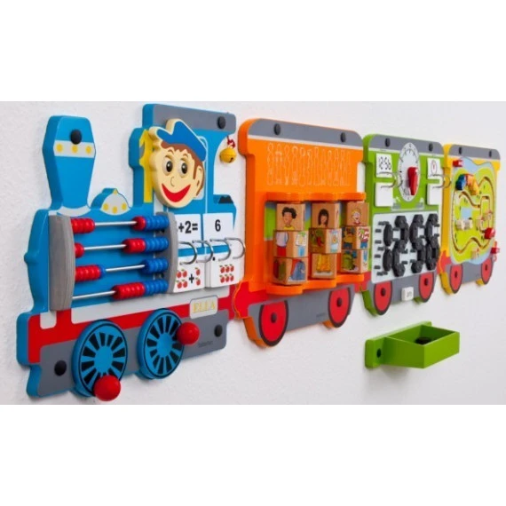 Jeu Mural Train : Compter, Boulier (Locomotive) 2 Jeu Mural Train : Compter, Boulier (Locomotive) – Image 2