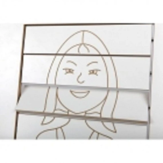 Jeu Mural Visage Fille Recto- Verso 2 Jeu Mural Visage Fille Recto- Verso – Image 2