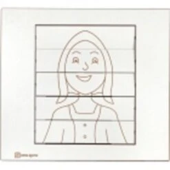 Jeu Mural Visage Fille Recto- Verso