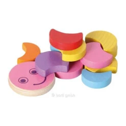 La Chenille En Bois à Assembler 7 La Chenille En Bois à Assembler -Jouer Apprendre Promos Magasin la chenille en bois a assembler 2