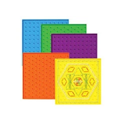 Lot De 6 Géoplan (planches à élastiques)