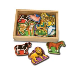 Magnets En Bois Animaux