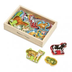 Magnets En Bois Animaux -Jouer Apprendre Promos Magasin magnets en bois animaux 1 2