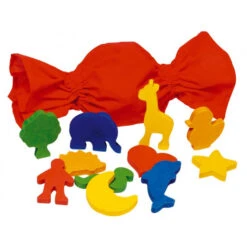 Mémory Tactile 12 Formes En Bois