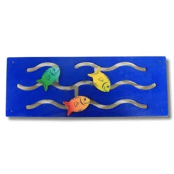 Jeu Mural Bleu Poissons