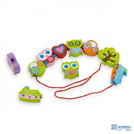 Perles Chouettes En Bois 2 Perles Chouettes En Bois – Image 2