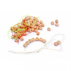 Perles Cubes Alphabet En Bois
