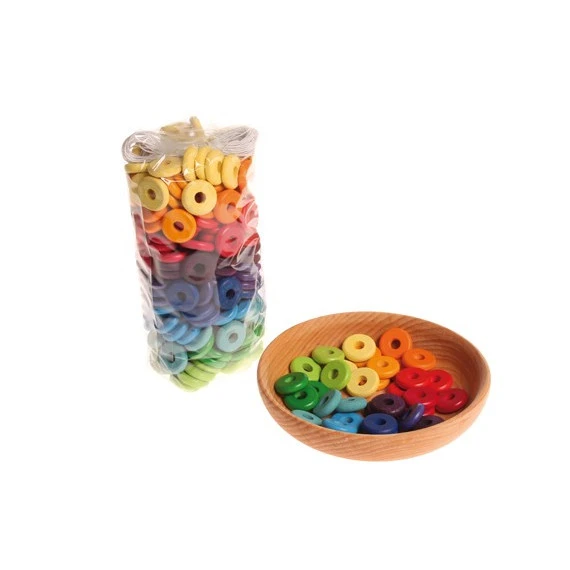 Perles Disques En Bois écologique X 240 Pcs 2 Perles Disques En Bois écologique X 240 Pcs – Image 2