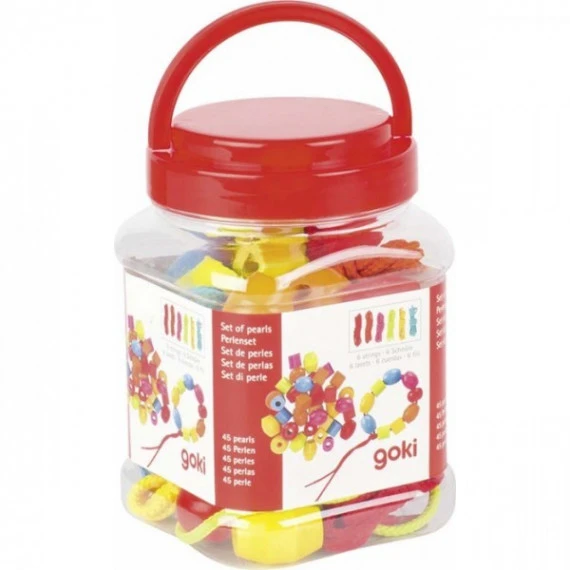 Perles X 45 En Bois Coloré 2 Perles X 45 En Bois Coloré – Image 2