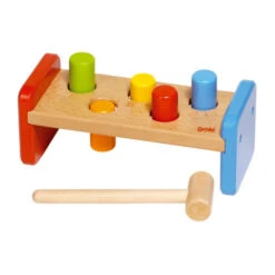 Petit Banc à Marteler En Bois