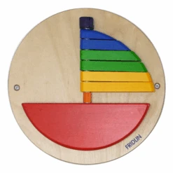 Petit Jeu Mural Bateau Rouge