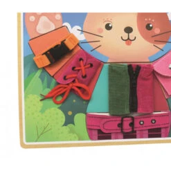 Planche De Motricité Chat (avec Fermetures) -Jouer Apprendre Promos Magasin planche de motricite chat 2