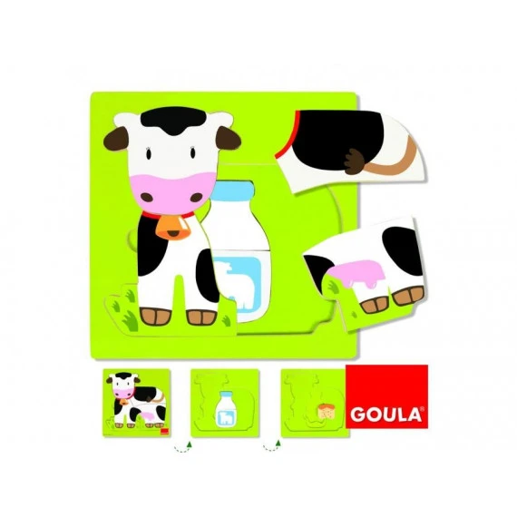 Puzzle 3 Niveaux Vache 1 Puzzle 3 Niveaux Vache