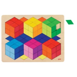 Puzzle 3D Optique En Bois