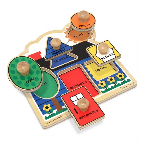 Puzzle à Gros Boutons : Formes Géométriques 2 Puzzle à Gros Boutons : Formes Géométriques – Image 2