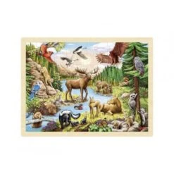 Puzzle Animaux D'Amérique Du Nord 96 Pcs
